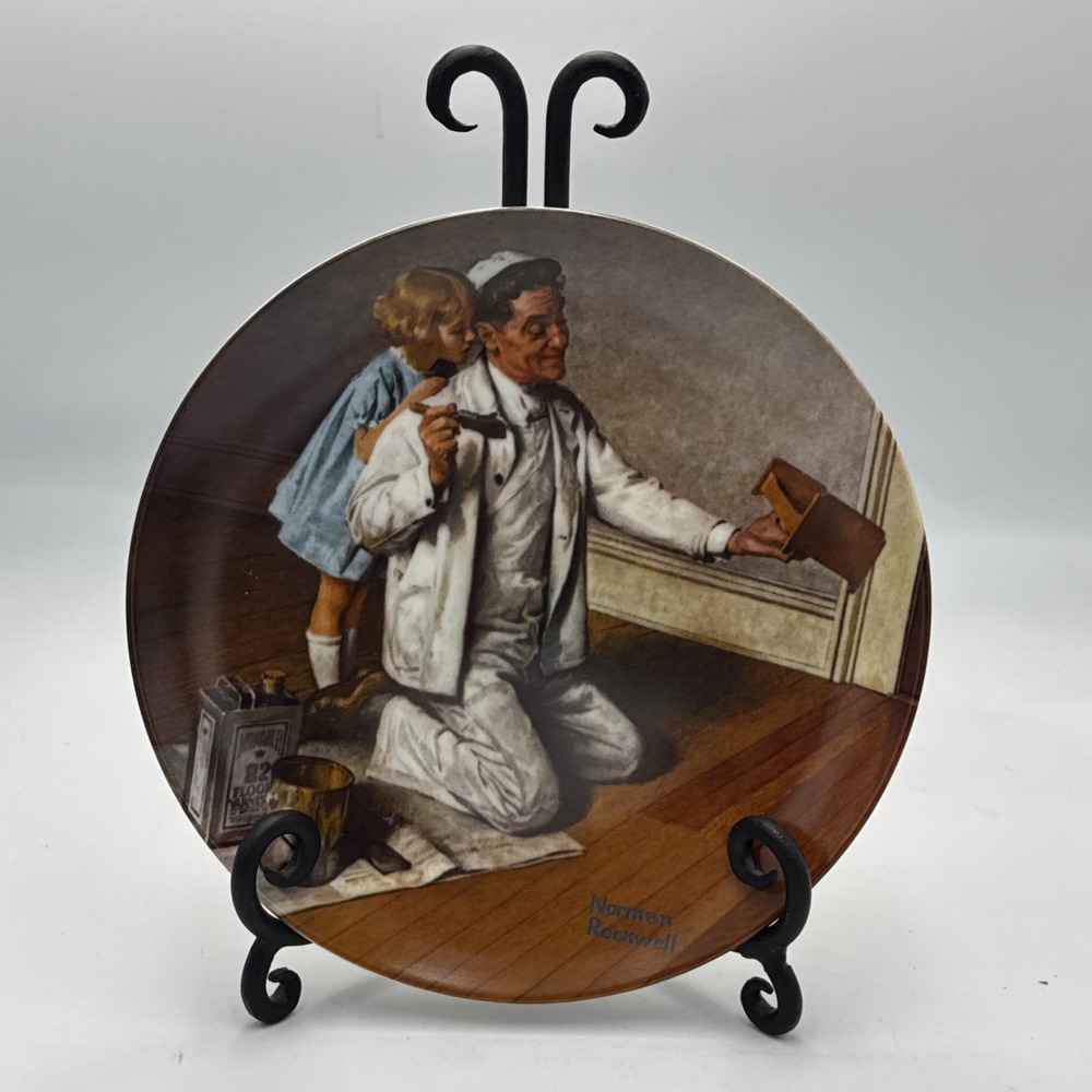 The Painter Norman Rockwell (1983) Knowles Collector Plate